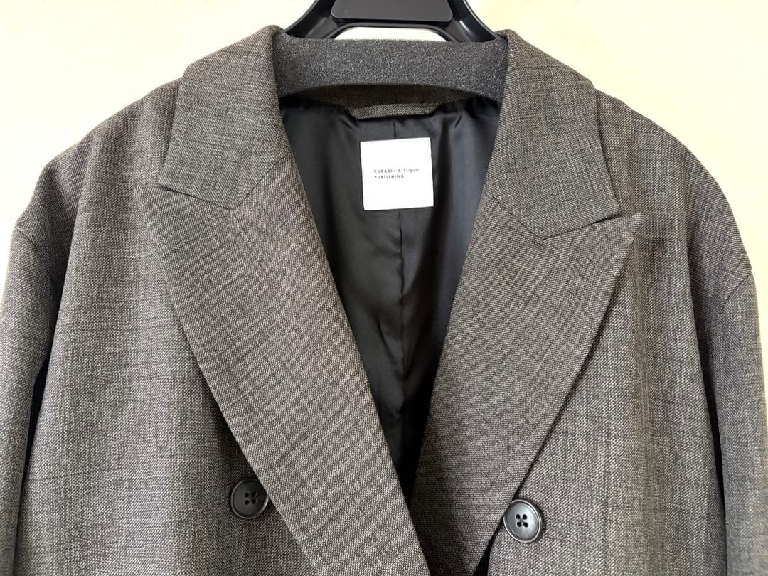 北欧、暮らしの道具店　大人のためのダブルジャケット / オリーブブラウン