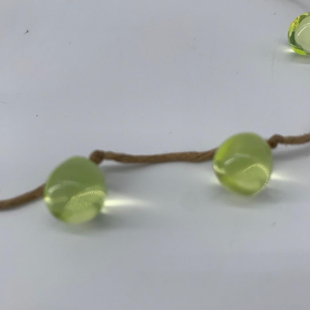 14309✨レア✨sisi joia クリスタル ビーズ ネックレス グリーン