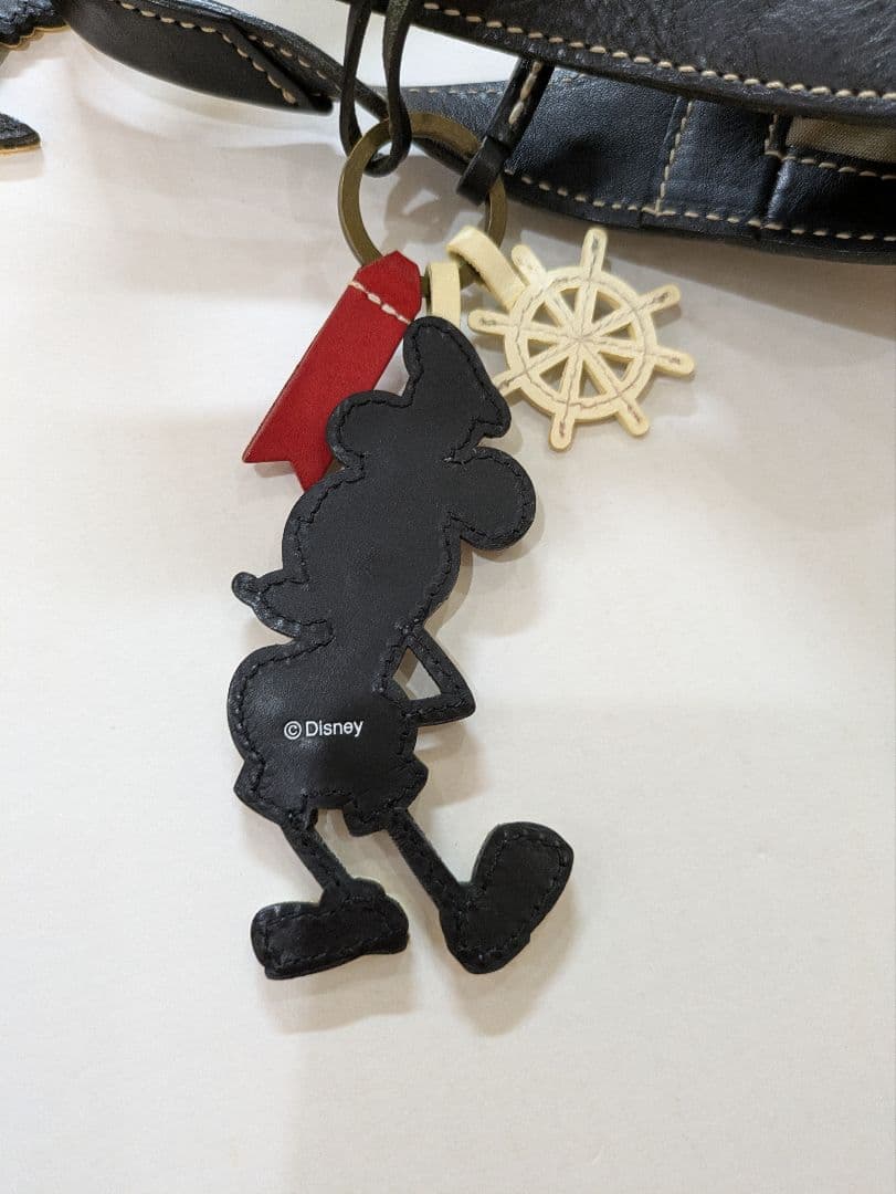 【美品】ゲンテン　ディズニーコラボ　トートバッグ　ミッキー＆ミニーチャーム付き