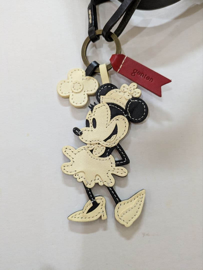 【美品】ゲンテン　ディズニーコラボ　トートバッグ　ミッキー＆ミニーチャーム付き