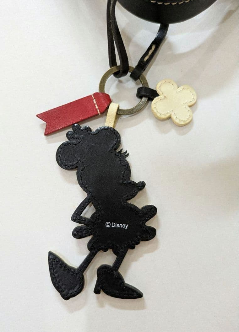 【美品】ゲンテン　ディズニーコラボ　トートバッグ　ミッキー＆ミニーチャーム付き