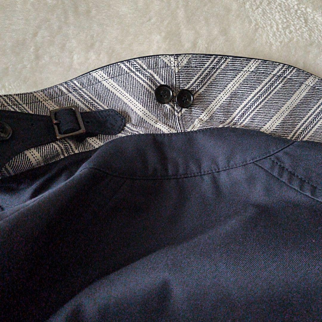 美品✨COACH ショートトレンチコート ダブルブレスト ベルト付 ネイビーM