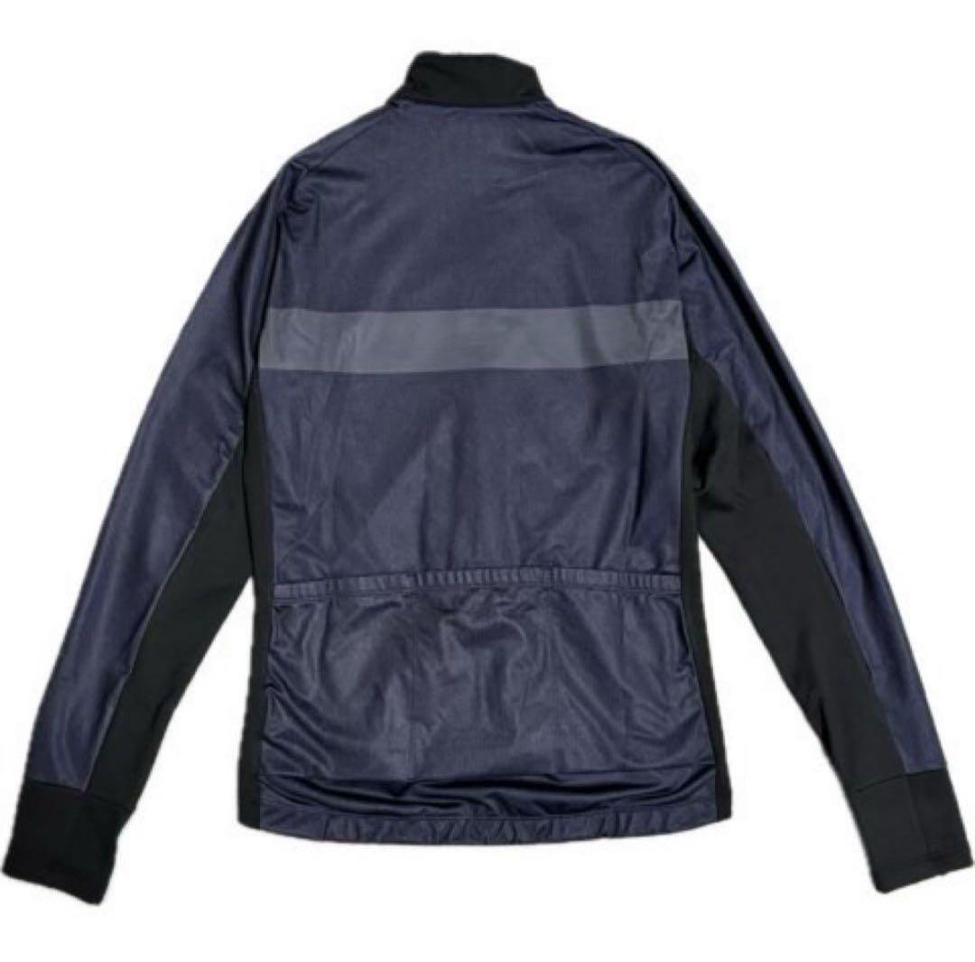 ■新品■　カペルミュール　M　サイクルジャケット　ボーダーデニムプリント　裏起毛