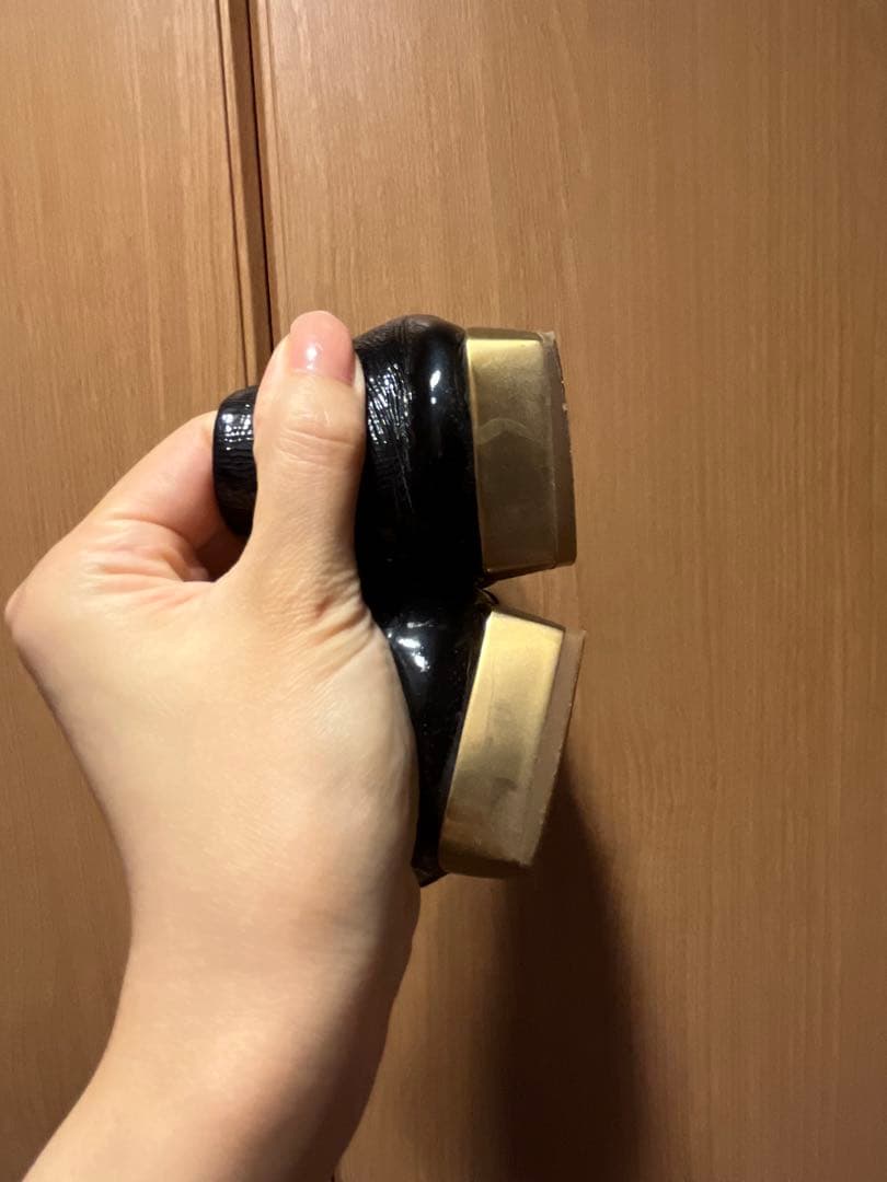 Salvatore Ferragamo パテントレザー　ブラック ローファー