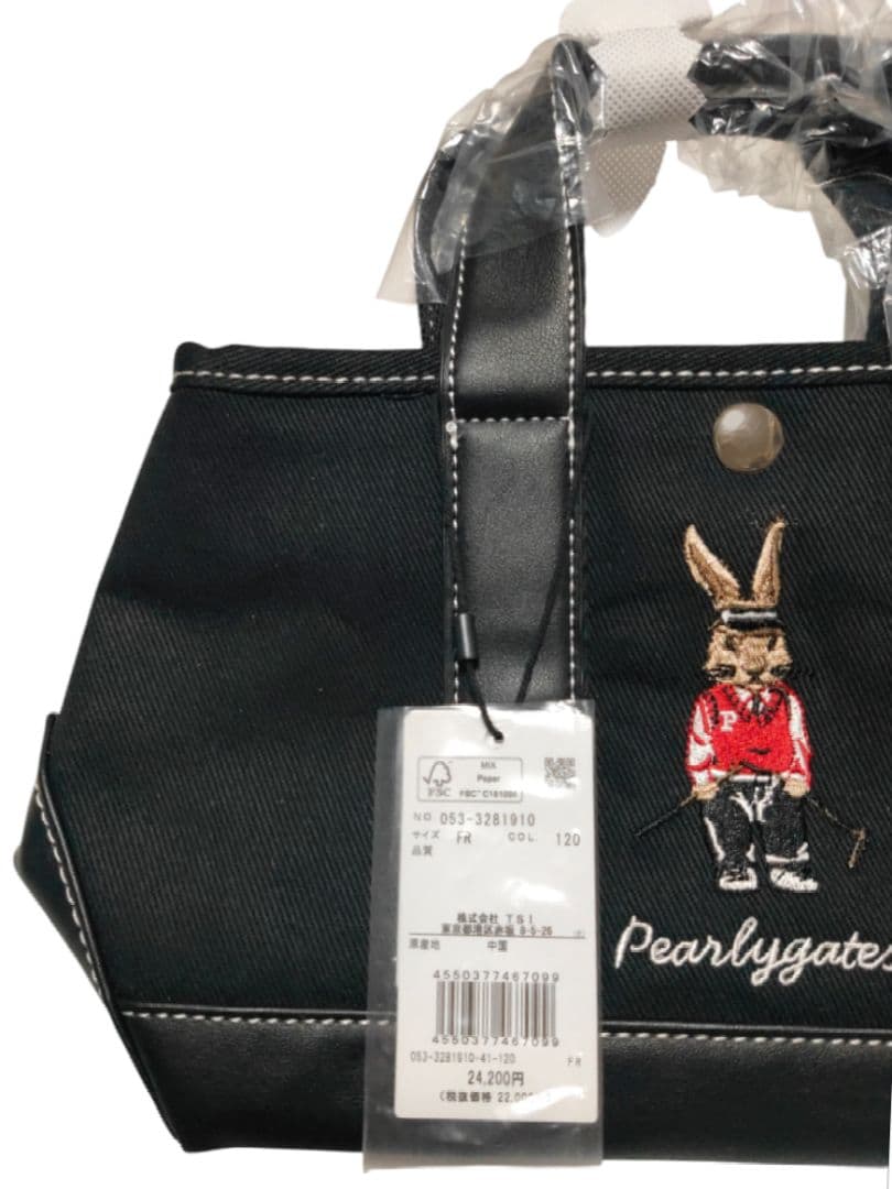 め*ま様 新品 パーリーゲイツ カートバッグ トラッドラビット ゴルフ ハンドバ