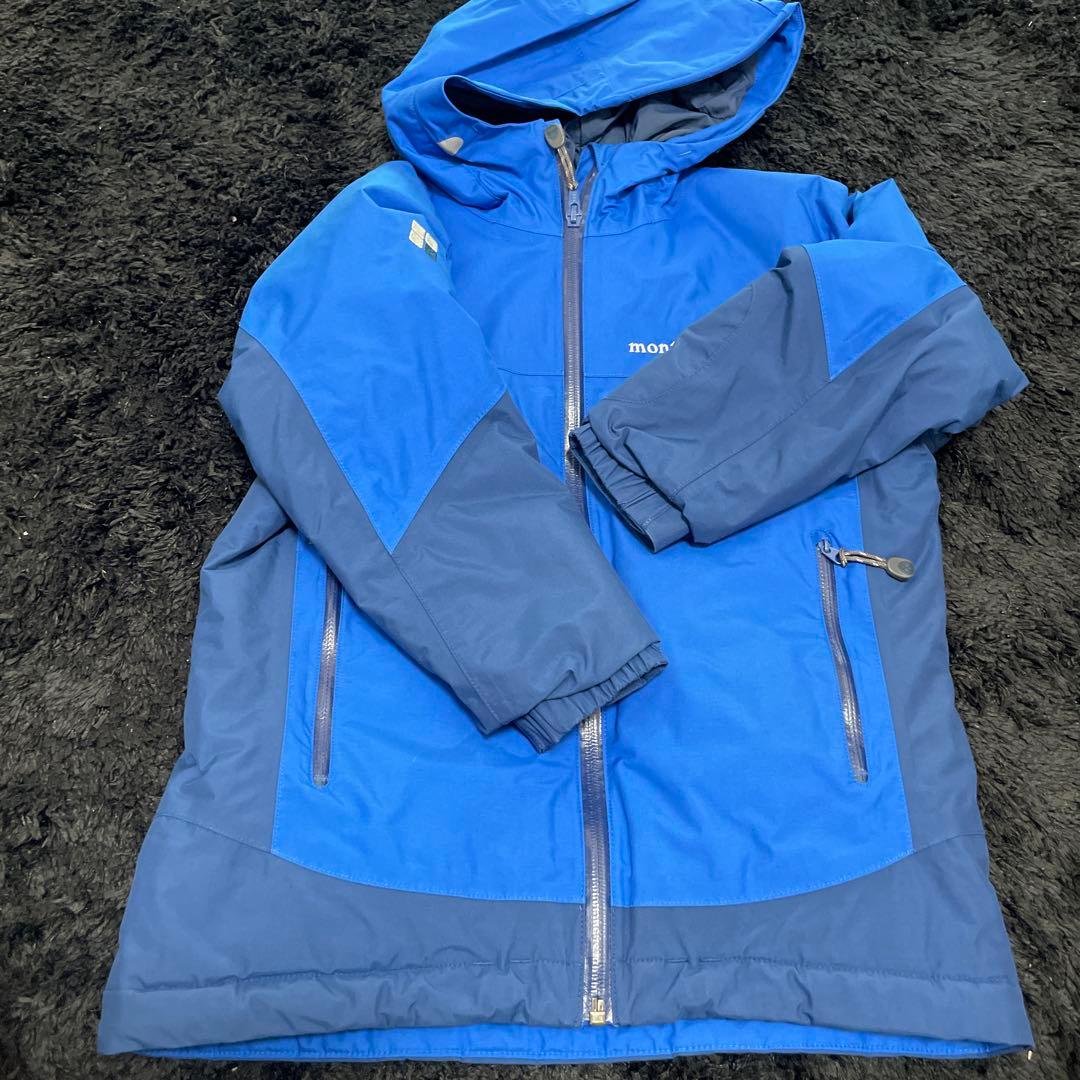 【子供服】mont-bell モンベル　スキーウェアセット 130サイズ 青