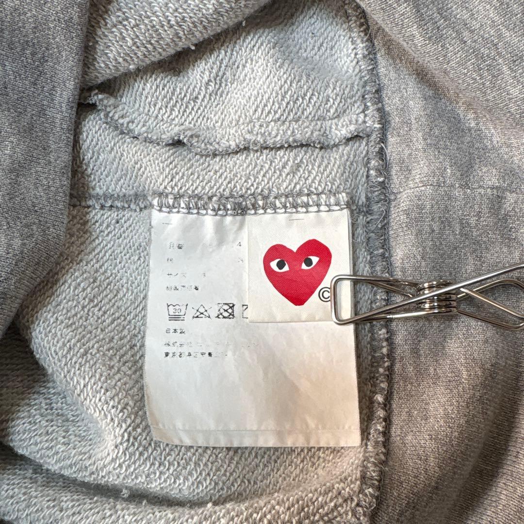 ク*ル様 【美品】コムデギャルソン 長袖 パーカー グレー サイズS ポケット