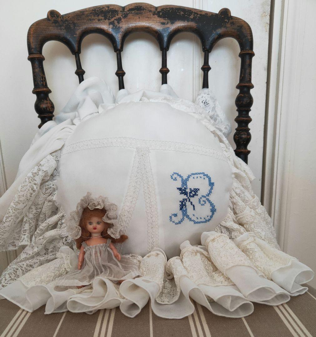 手作りクッション フランスアンティーク イギリスアンティーク doll キルト