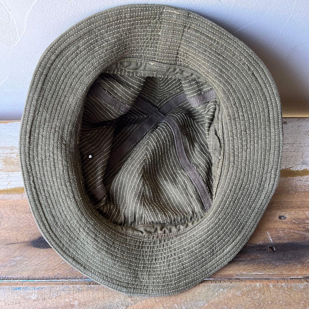 KAPITAL キャピタル　オリーブ　グリーン ストライプ バケットハット