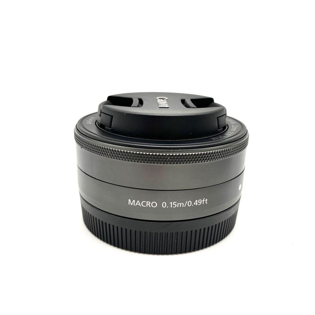 Canon EF-M 22mm F2 STM 単焦点レンズ　ブラック