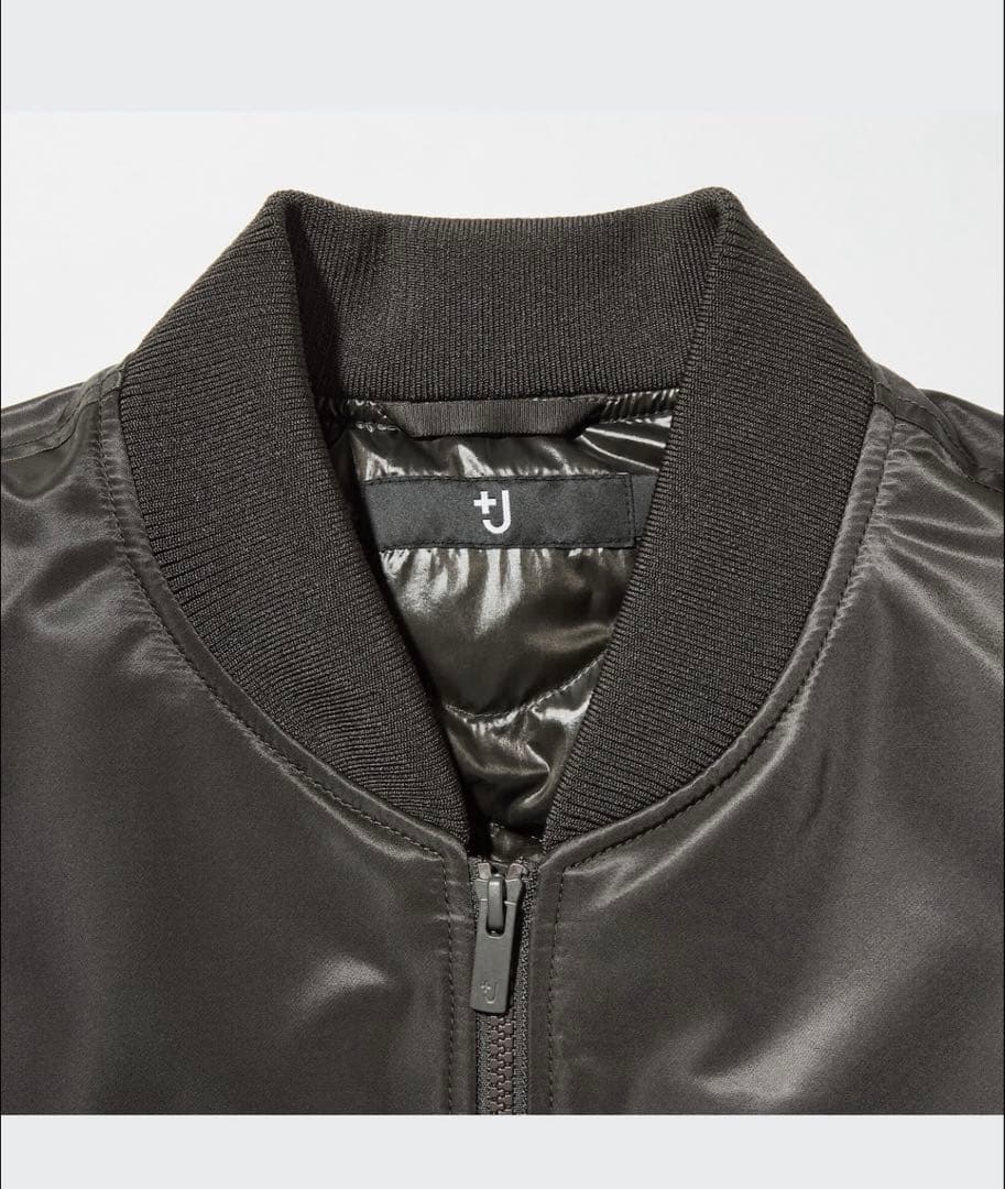 美品　+JハイブリッドダウンオーバーサイズMA1 Mサイズ ブラック