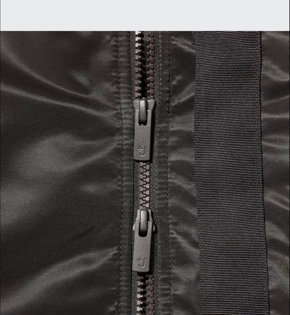 美品　+JハイブリッドダウンオーバーサイズMA1 Mサイズ ブラック