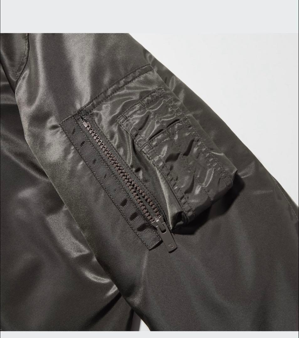 美品　+JハイブリッドダウンオーバーサイズMA1 Mサイズ ブラック