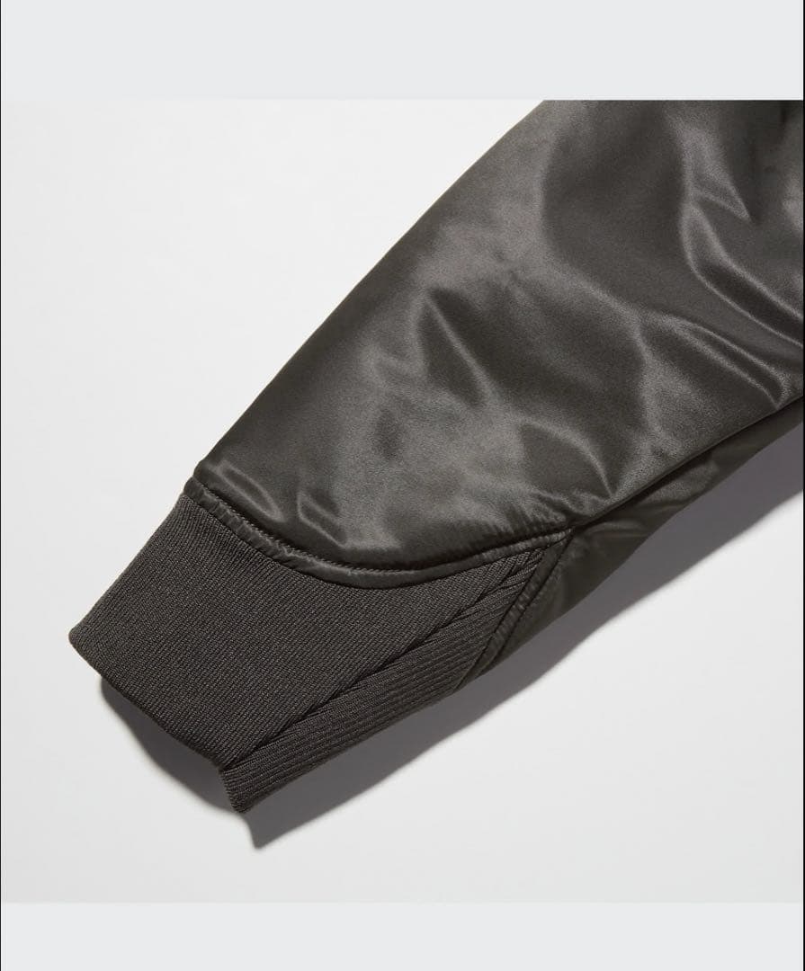 美品　+JハイブリッドダウンオーバーサイズMA1 Mサイズ ブラック