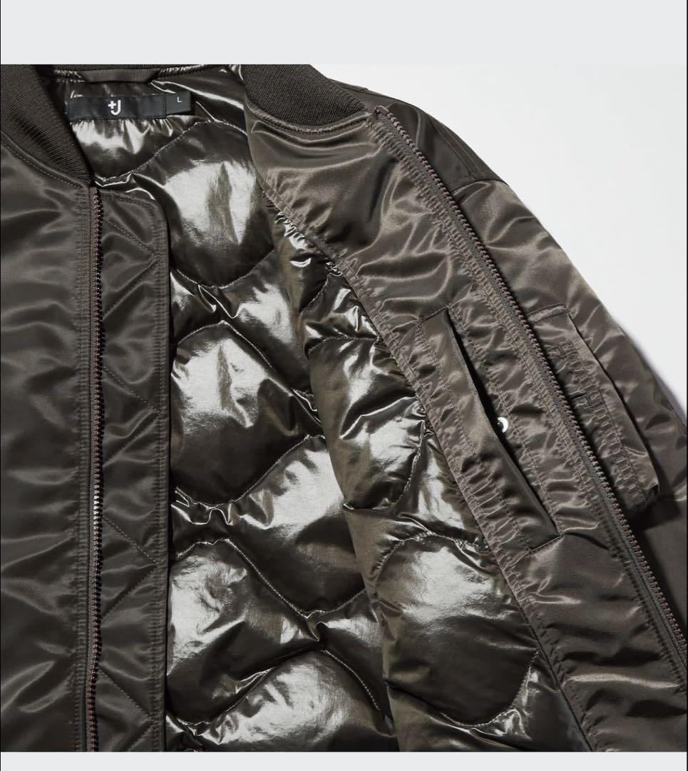 美品　+JハイブリッドダウンオーバーサイズMA1 Mサイズ ブラック