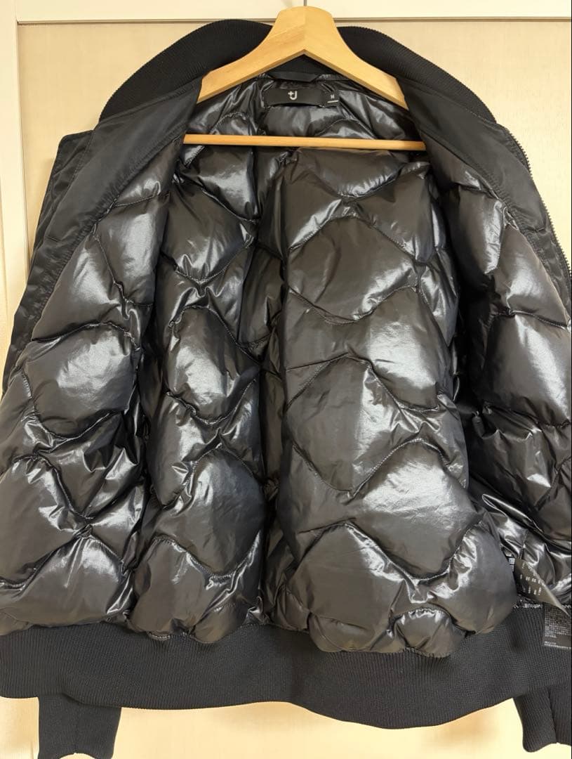 美品　+JハイブリッドダウンオーバーサイズMA1 Mサイズ ブラック