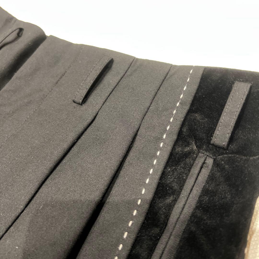 \"Backersバッカーズ\"サイドベロア ロカビリー スラックス BLACK M