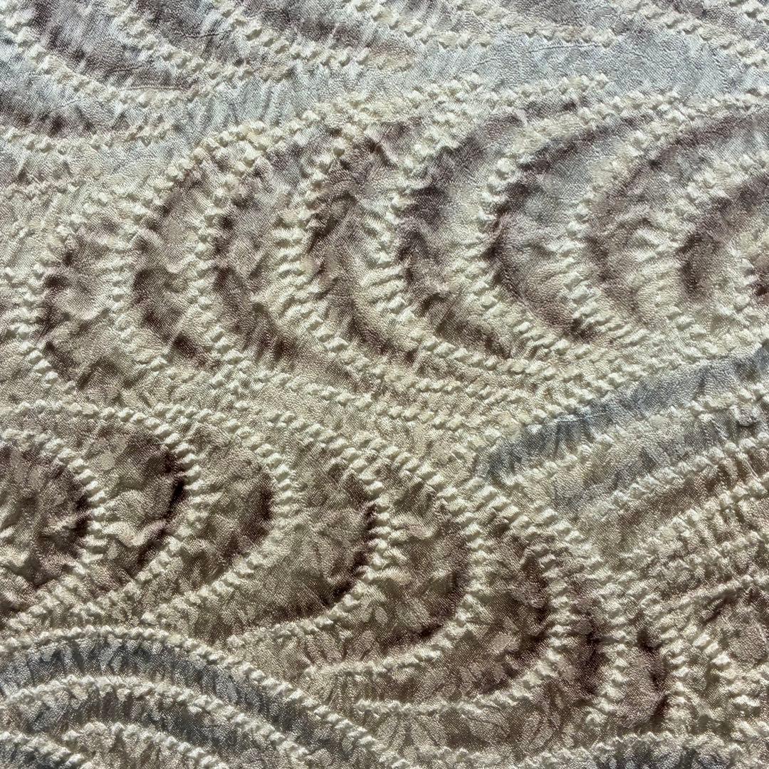 D208 藤娘きぬたや　本総絞り　訪問着　風景　流水　波　正絹　着物　袷　極美品