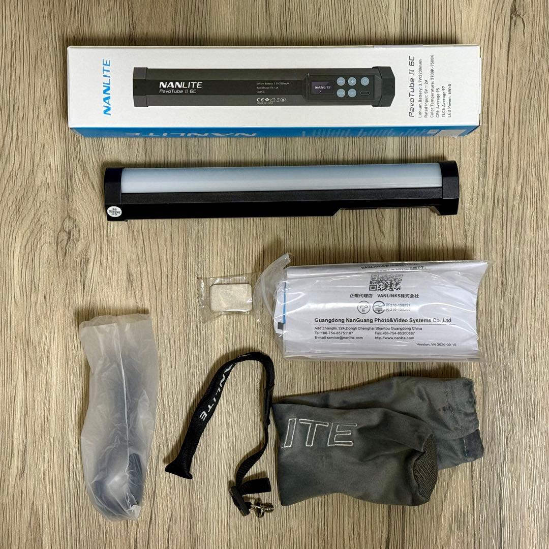 NANLITE PavoTube II 6C LEDライト 付属品完備