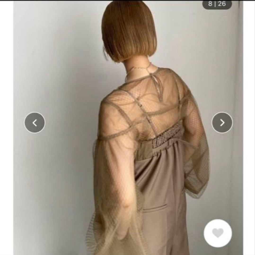 サロペット・オーバーオール・オールインワン Ameri NET TULLE TOP LAYERED ROMPERS