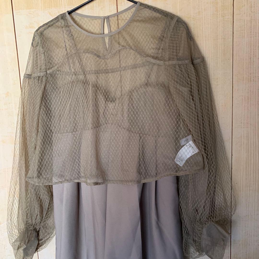 サロペット・オーバーオール・オールインワン Ameri NET TULLE TOP LAYERED ROMPERS