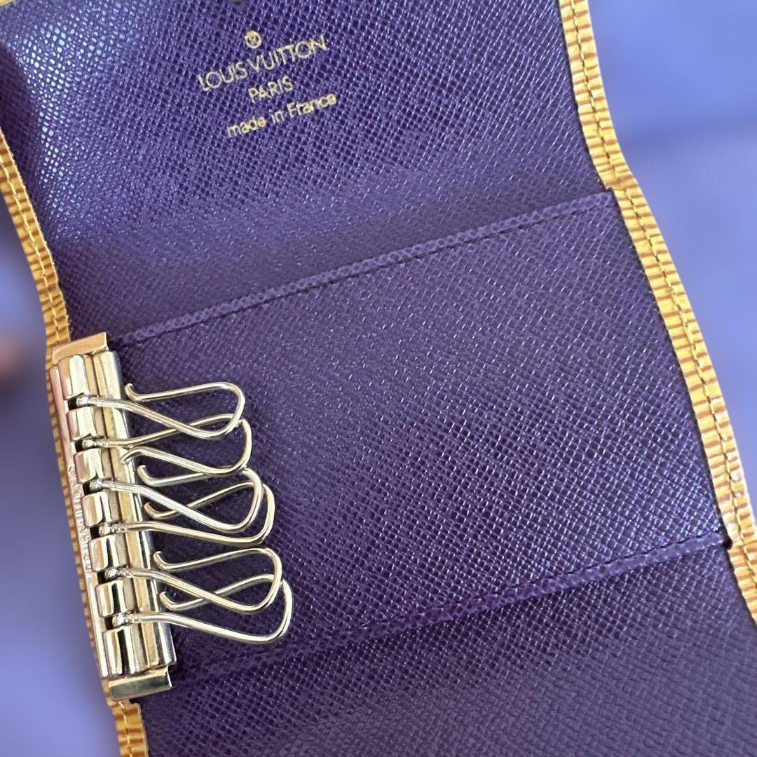 Louis Vuitton エピ　イエローストライプキーケース