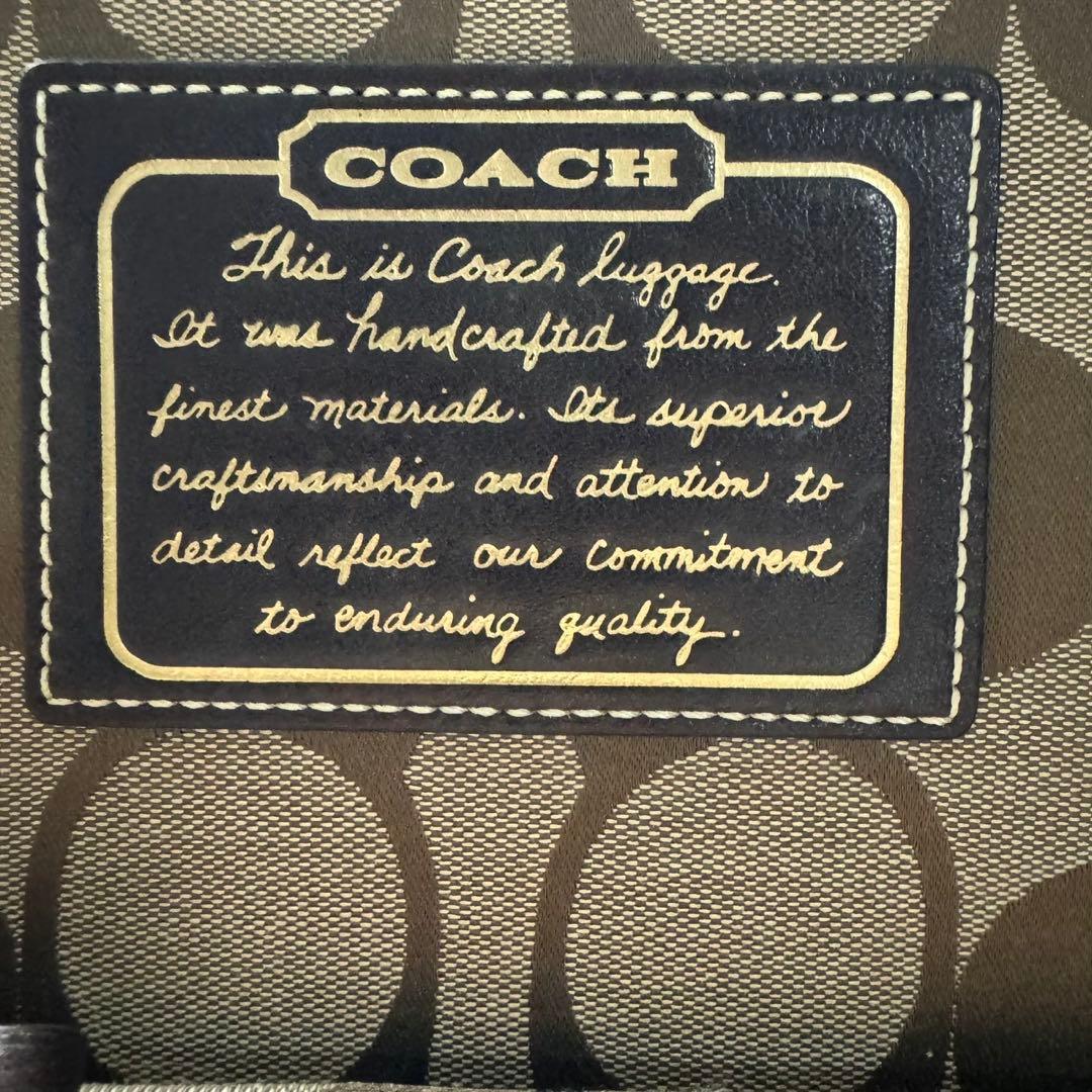 COACH コーチ F77020シグネチャー キャンバス レザー　キャリーケース