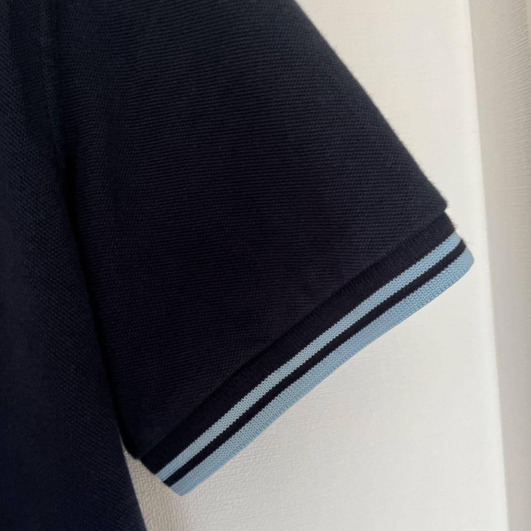FRED PERRY フレッドペリー　M12 英国製 ポロシャツ 44 ネイビー