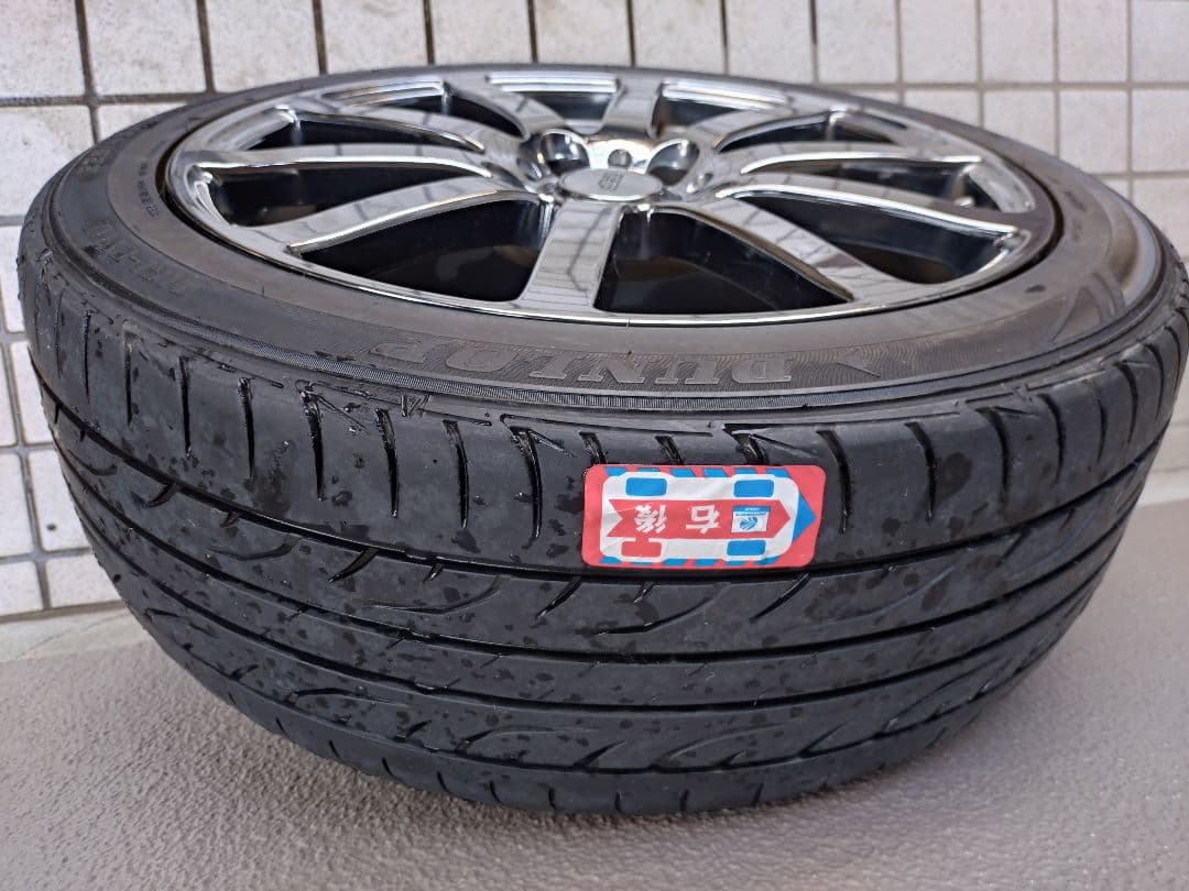 【無限】NR 18㌅アルミホイール　ブラックメタル　タイヤ、盗難防止ナット付き