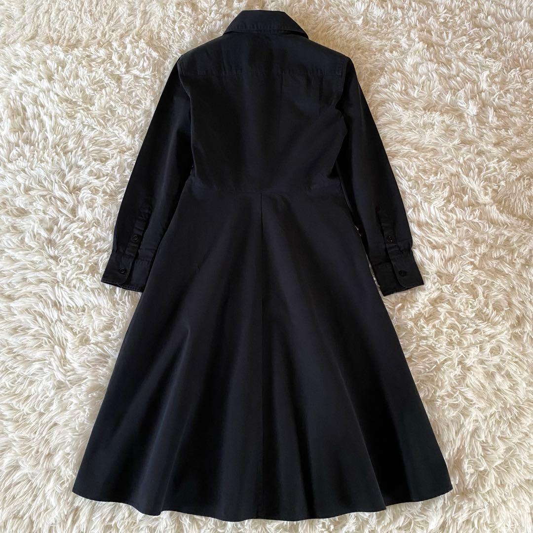 美品✨ポロラルフローレン　シャツワンピース　レースアップ　フレア　ロング