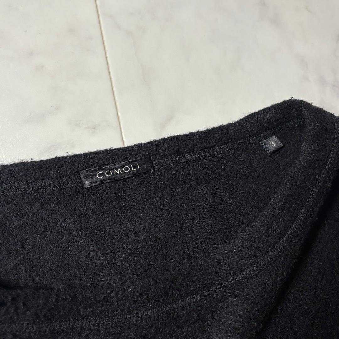 COMOLI コモリ 22AW シルクフリース長袖クルー サイズ3(L)