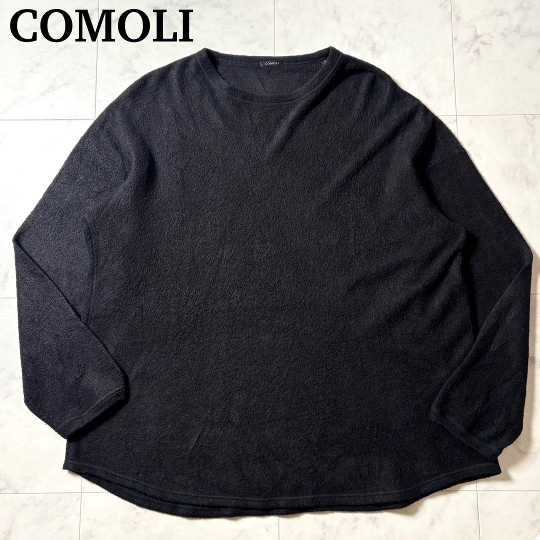 COMOLI コモリ 22AW シルクフリース長袖クルー サイズ3(L)