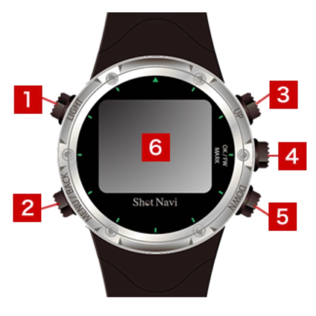 μ　動作確認OK ショットナビ W1-FW 充電器あり 腕時計 GPS