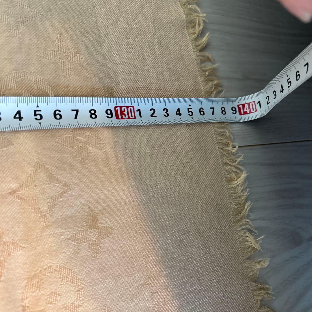 ルイヴィトン ショール・モノグラム シャンパンベージュ　大判サイズ