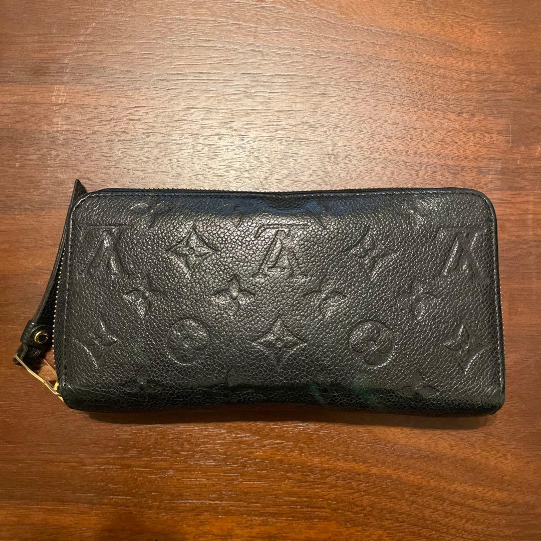 ルイヴィトン アンプラント ジッピーウォレット ノワール