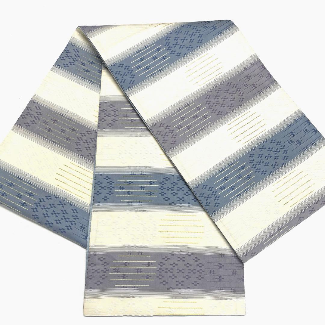 専用帯5059 5044 5058 三点セット●高級 正絹 藍染 花織
