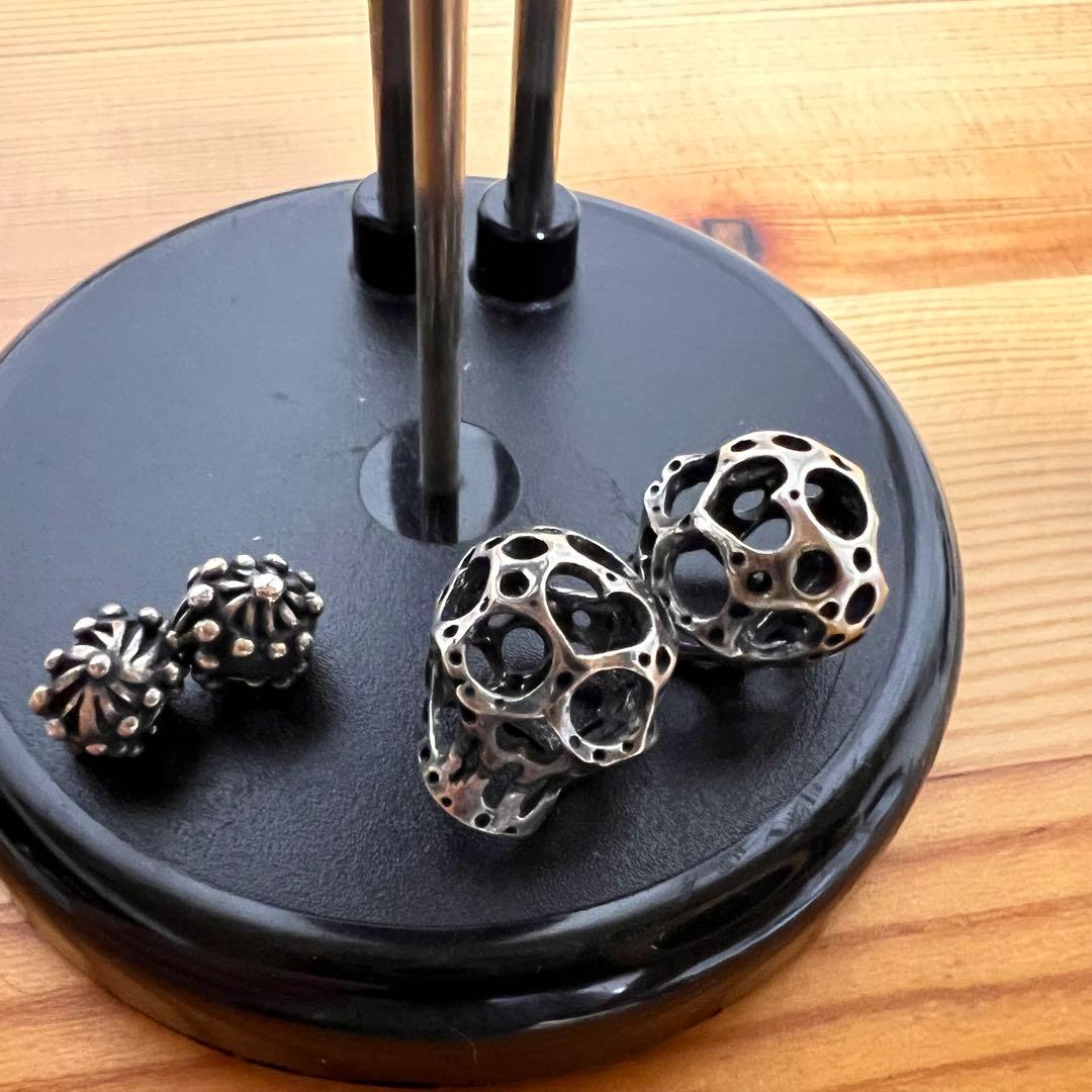 TROLLBEADS メキシカンシュガースカル　シルバーパーツ 4個セット