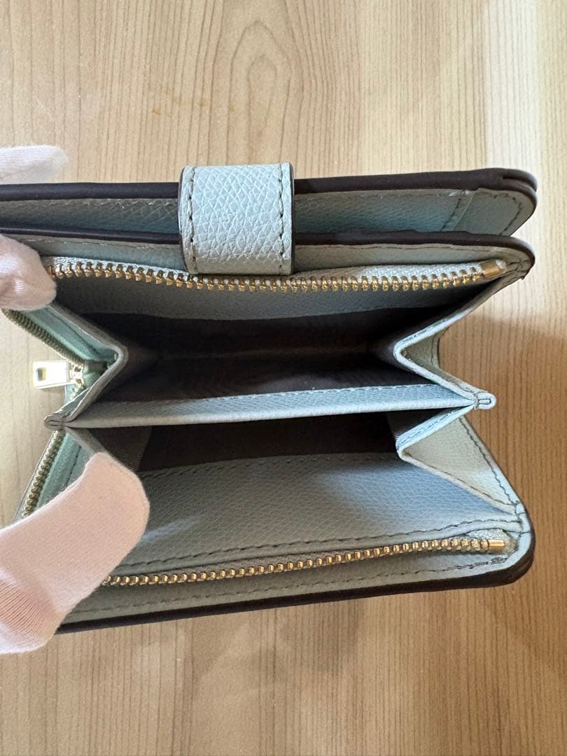 FURLA 二つ折り財布 ライトブルー