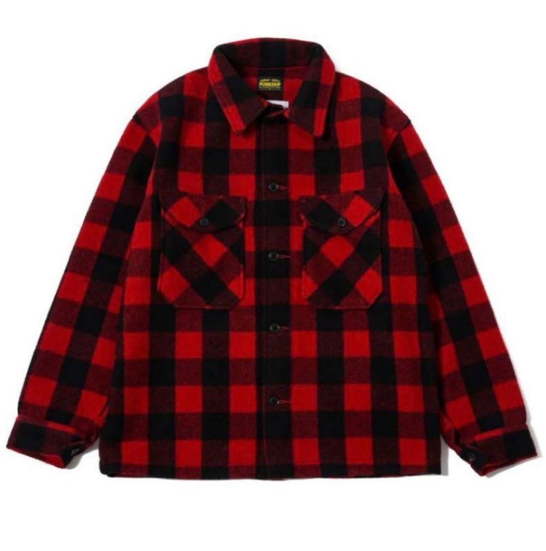 新品未使用PORKCHOP × MASSES WOOL JACKET チェックS