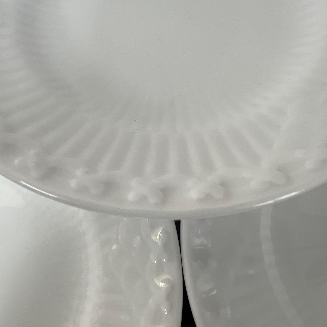 ロイヤルコペンハーゲン ホワイトフルーテッド プレート 5枚セット 10.5cm