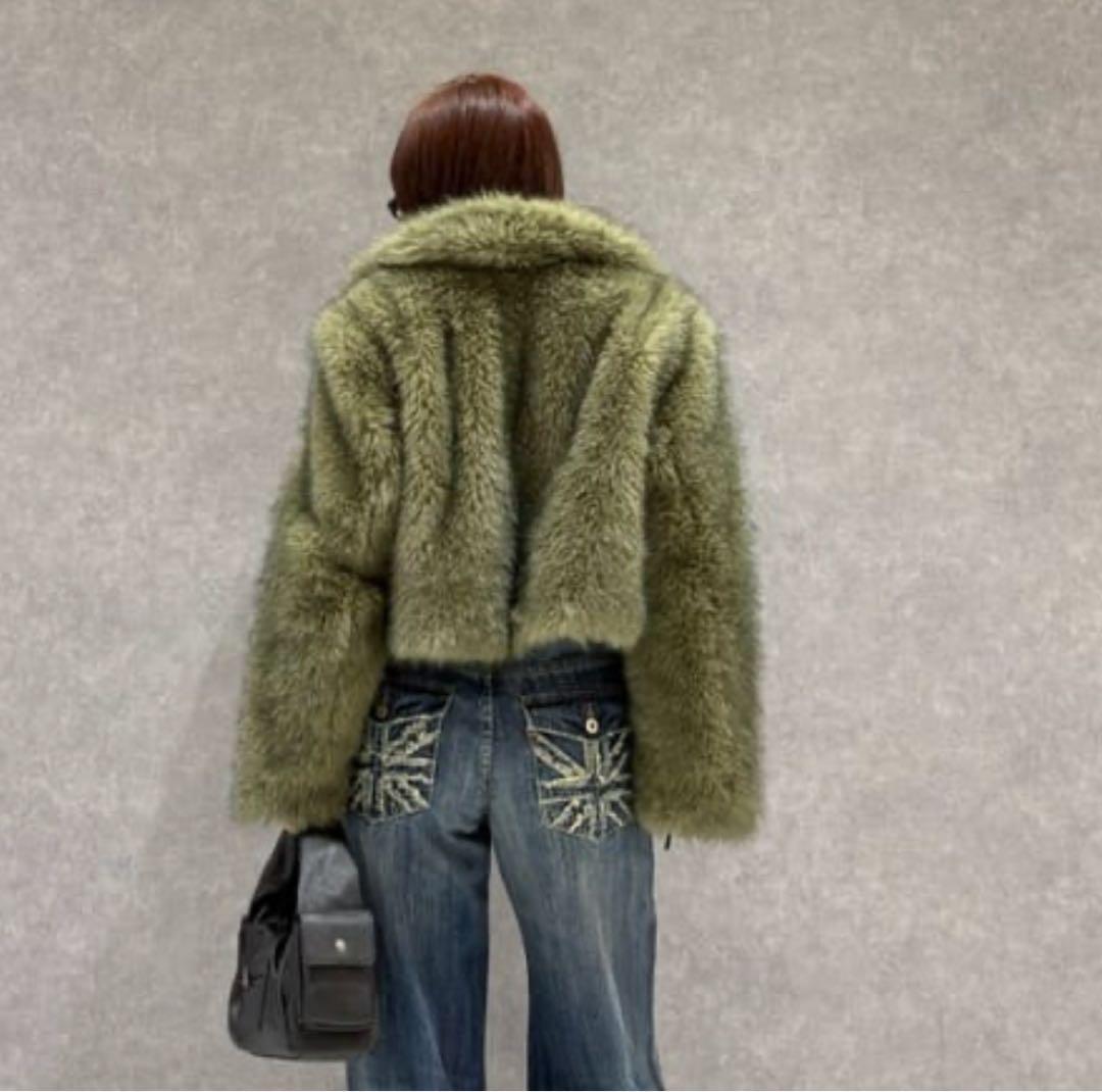 POCKET POINT FAUX FUR コート