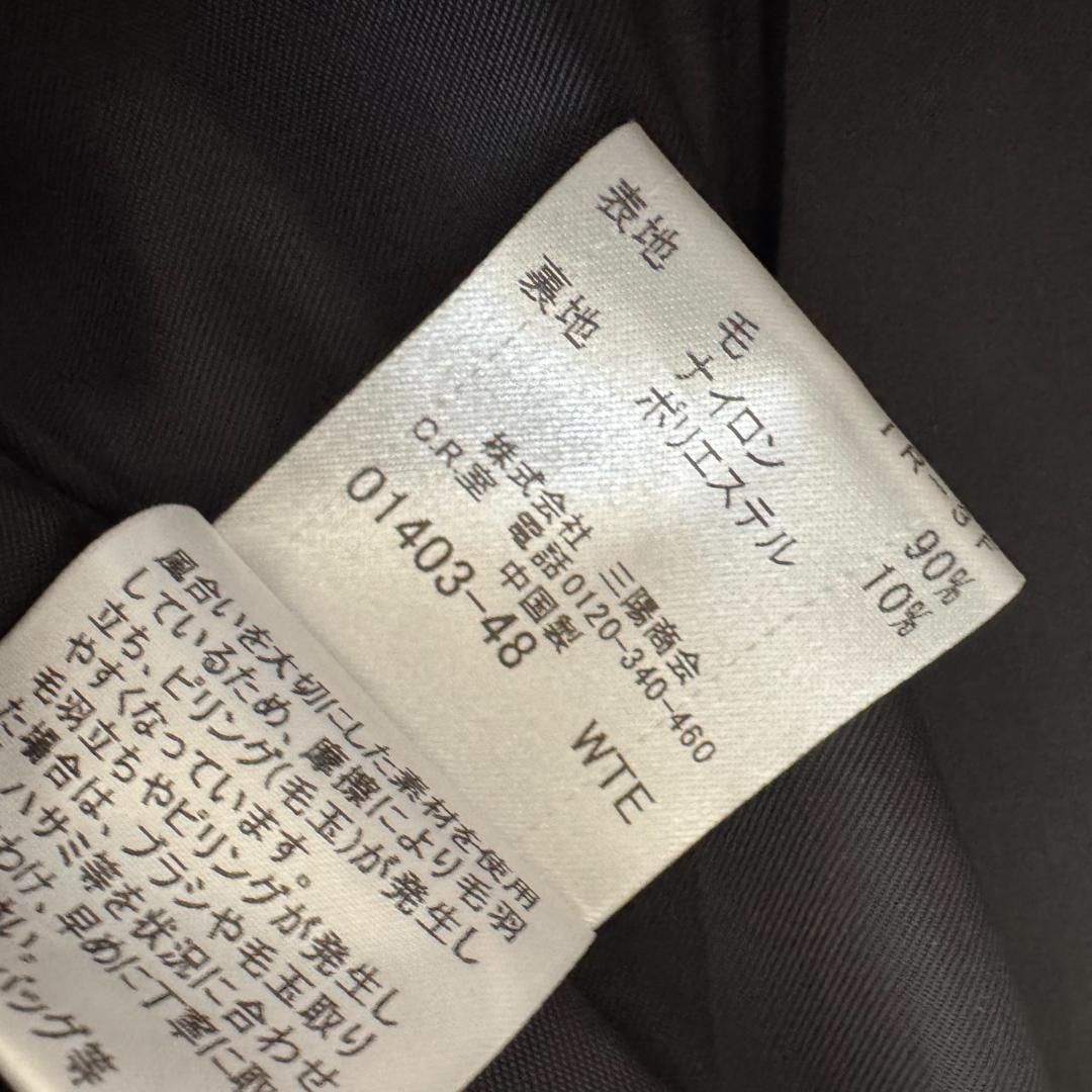 バーバリーブルーレーベル　タグ付　 ロングコート　ケープ付き　2way　黒　38