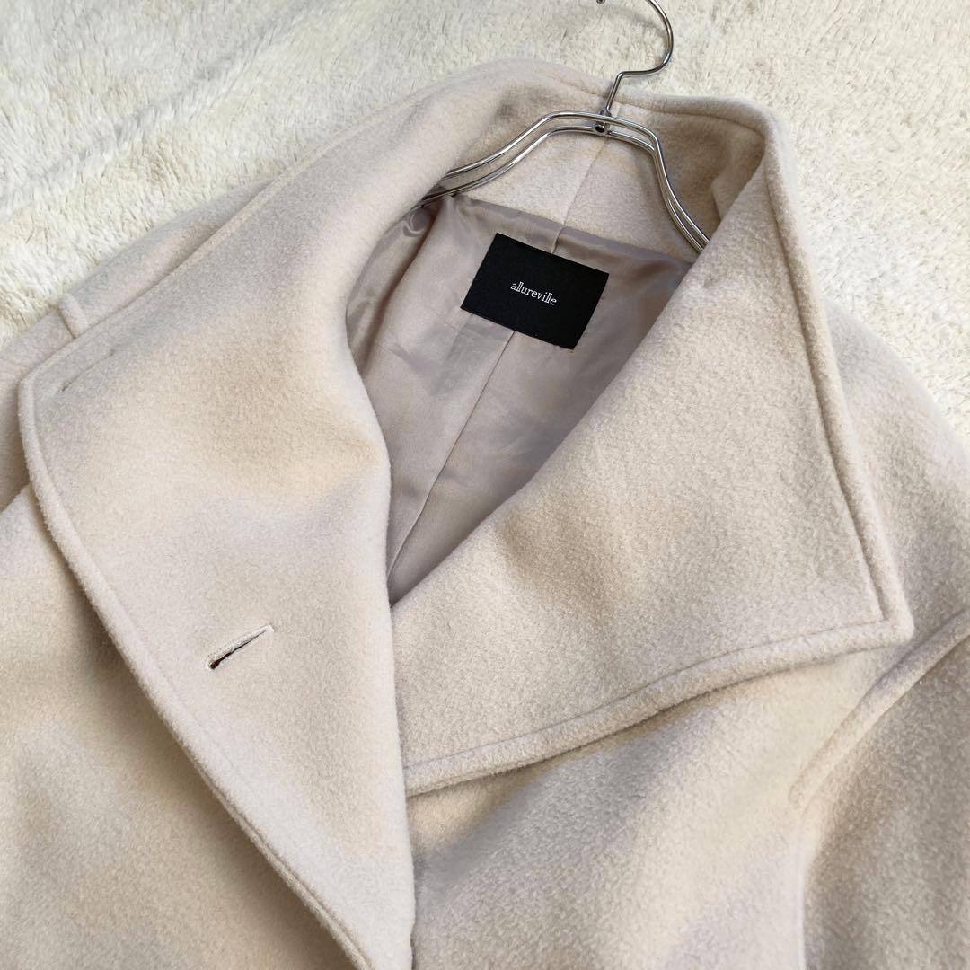 極美品・23AW✨アルアバイル　ショートビーバーファネルネックコート　サイズ1