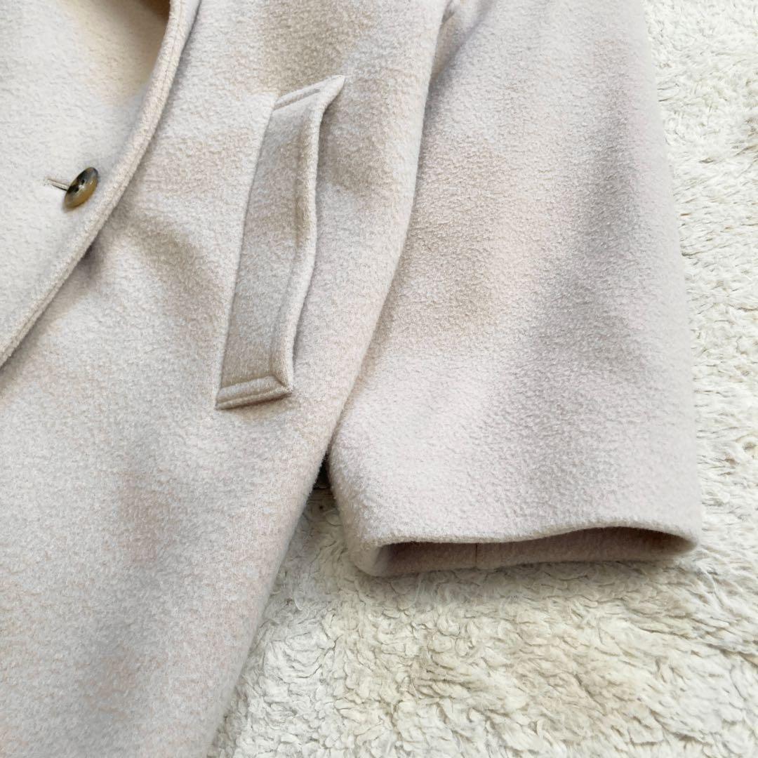 極美品・23AW✨アルアバイル　ショートビーバーファネルネックコート　サイズ1