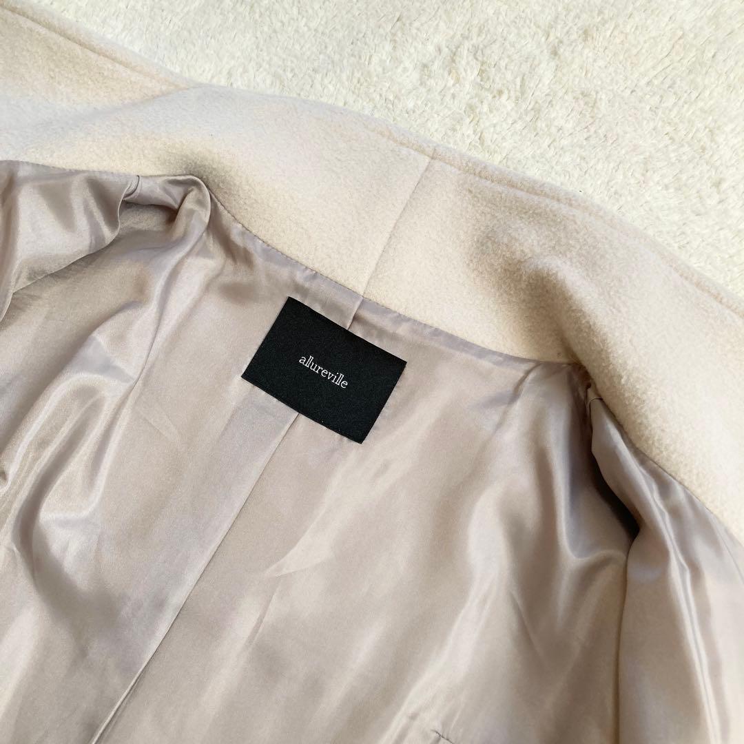 極美品・23AW✨アルアバイル　ショートビーバーファネルネックコート　サイズ1