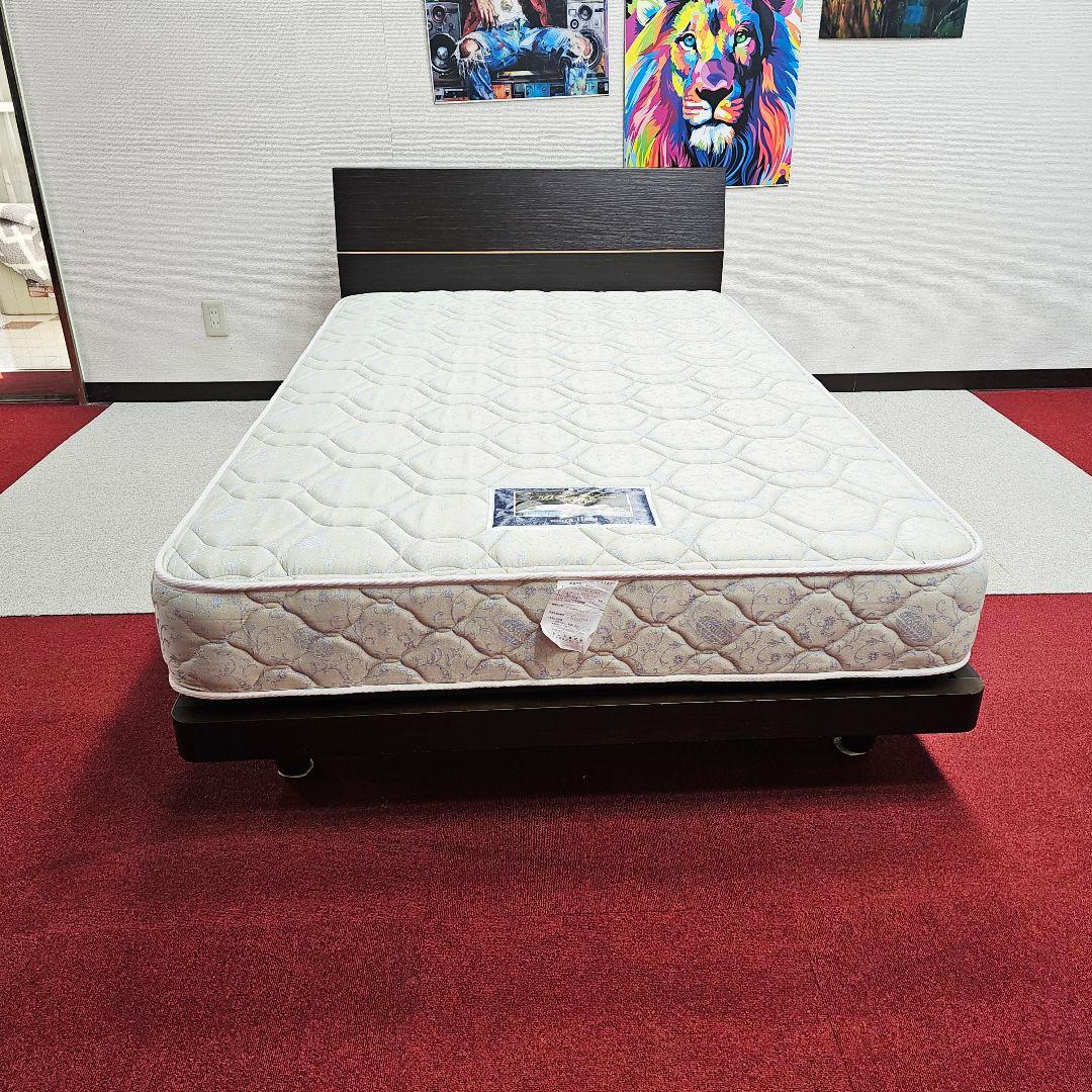 茶色のセミダブルベッド bed 東京23区全域送料無料