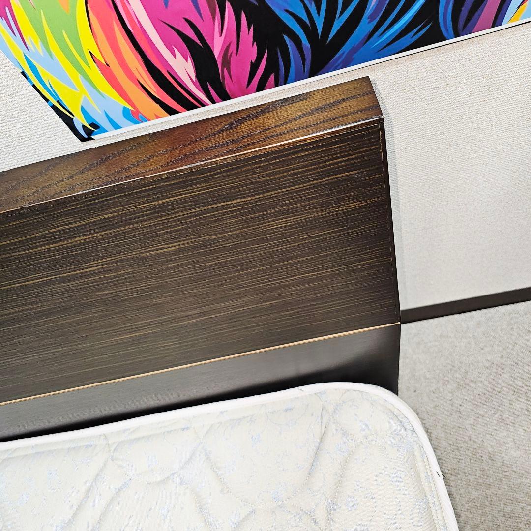 茶色のセミダブルベッド bed 東京23区全域送料無料