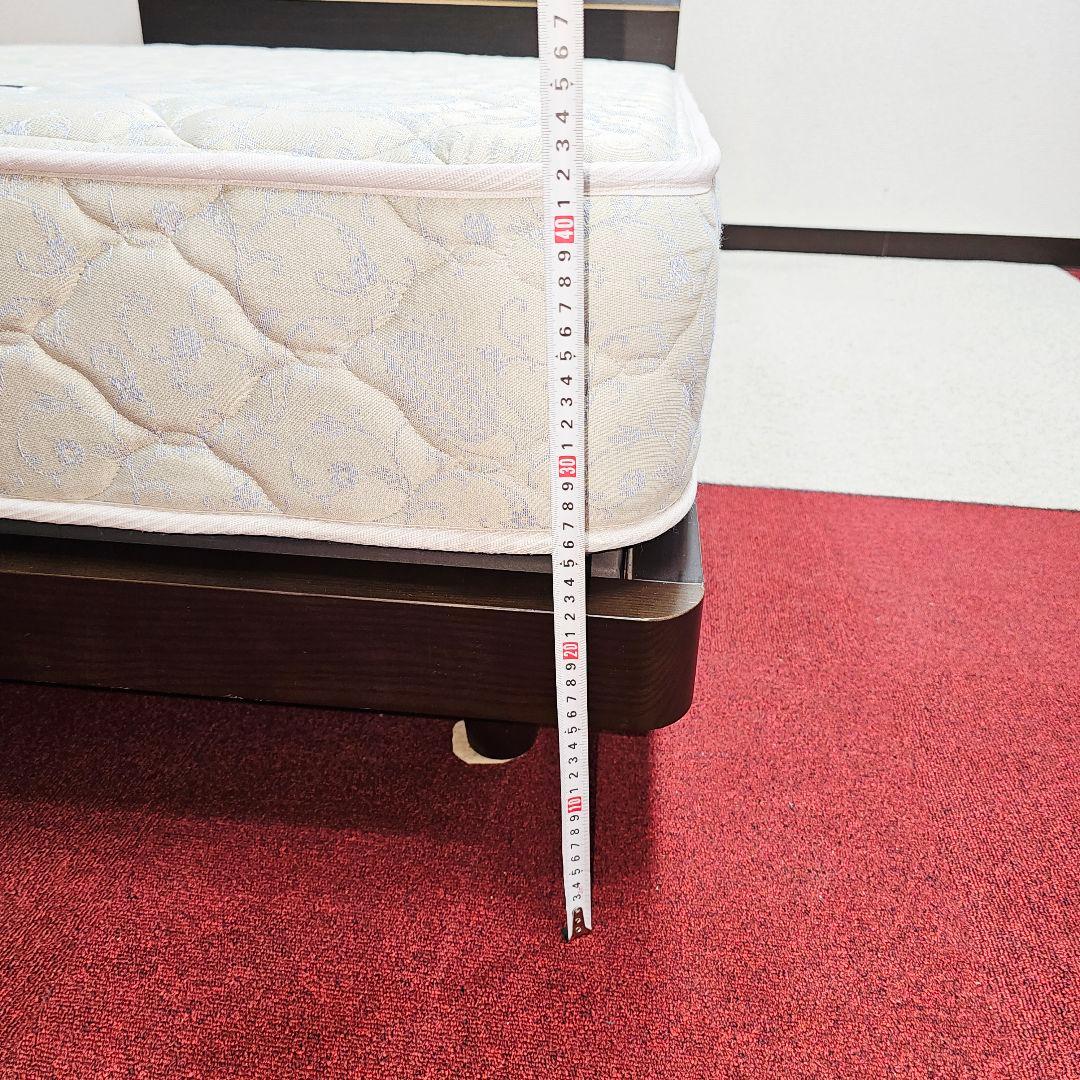 茶色のセミダブルベッド bed 東京23区全域送料無料