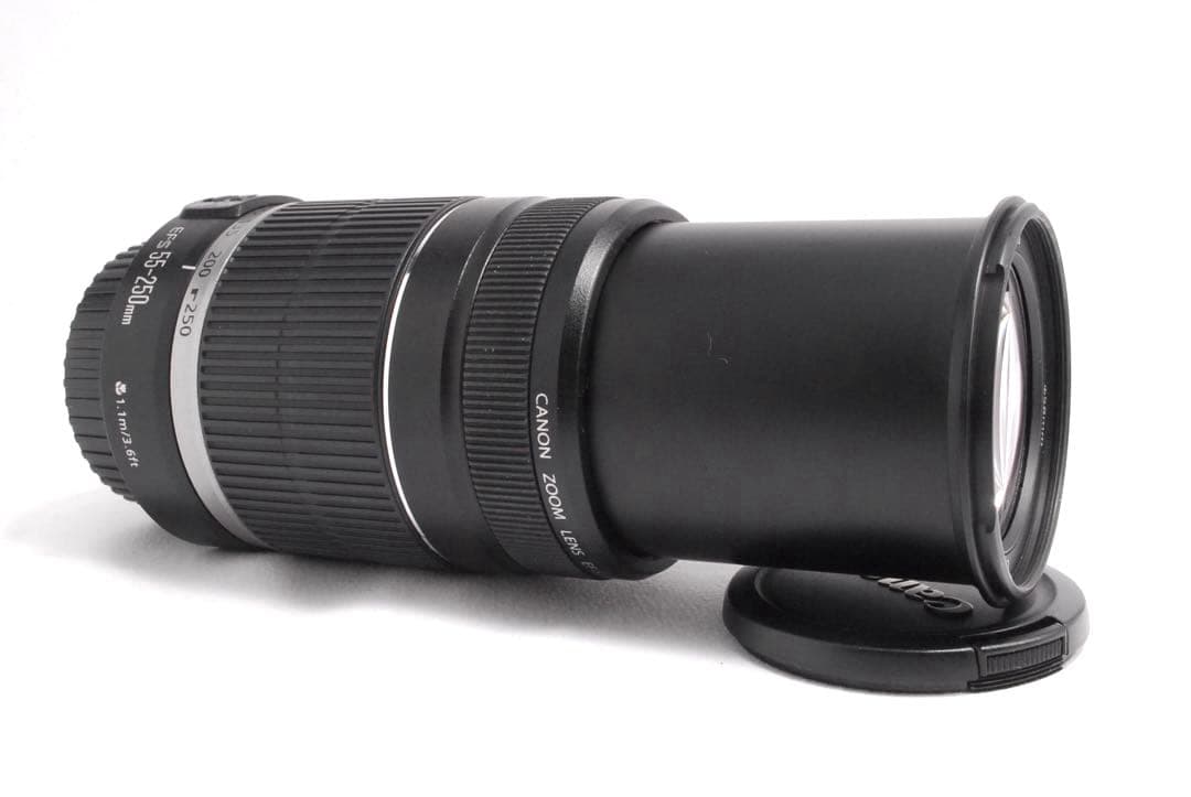 美品✨Canon EF-S 55-250mm IS 望遠レンズ✨手ぶれ補正機能付