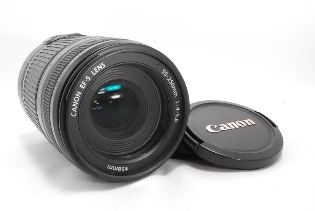 美品✨Canon EF-S 55-250mm IS 望遠レンズ✨手ぶれ補正機能付
